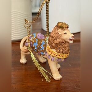 Vintage Lenox 1989 Porcelain Lion Ornament